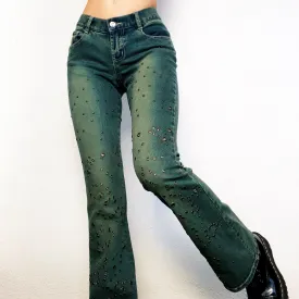 90s Grommet Flare Jeans