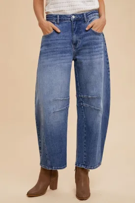 Annie's Rise Barrel Leg Jeans