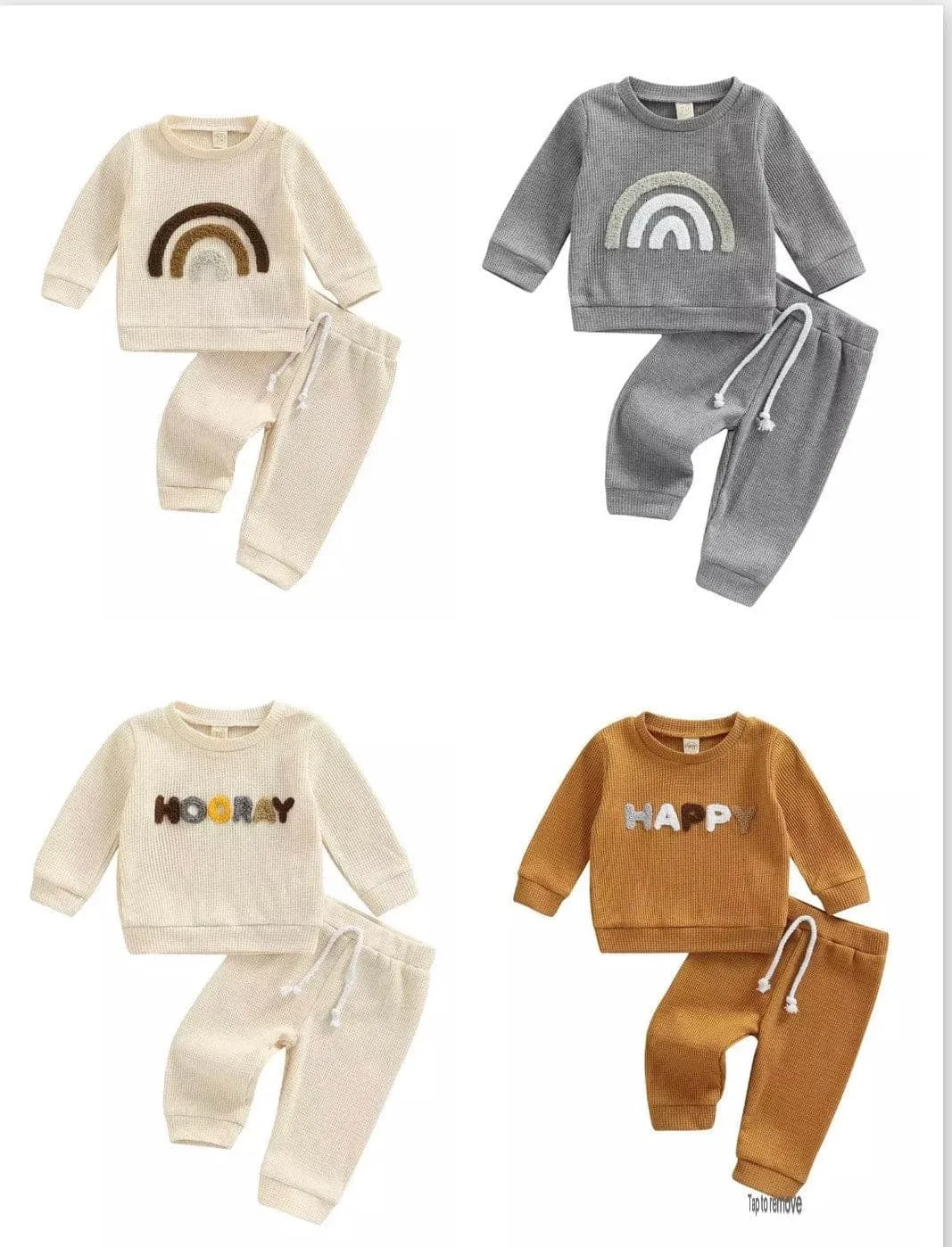 Baby Waffle Cotton Clothing Set