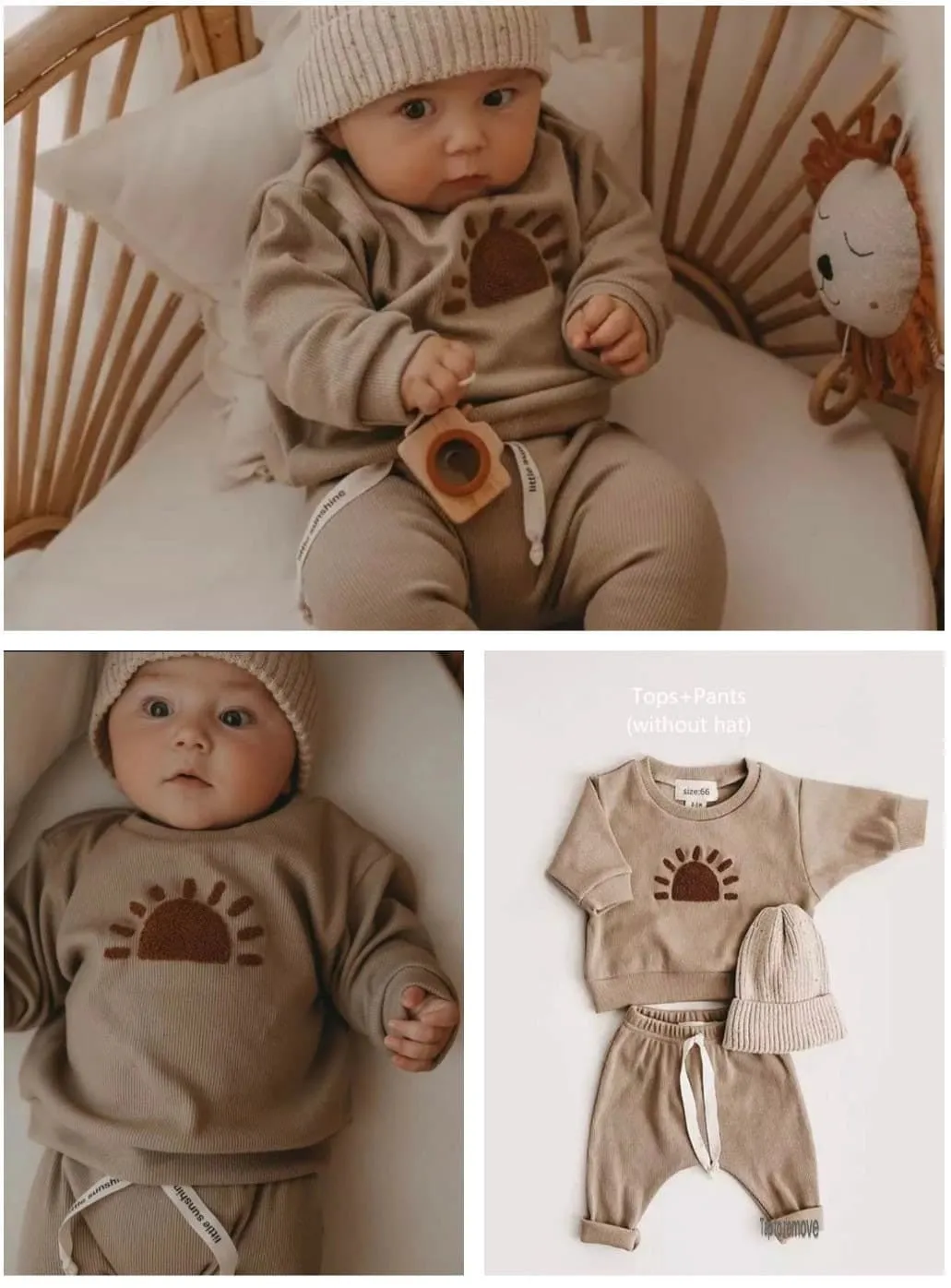 Baby Waffle Cotton Clothing Set