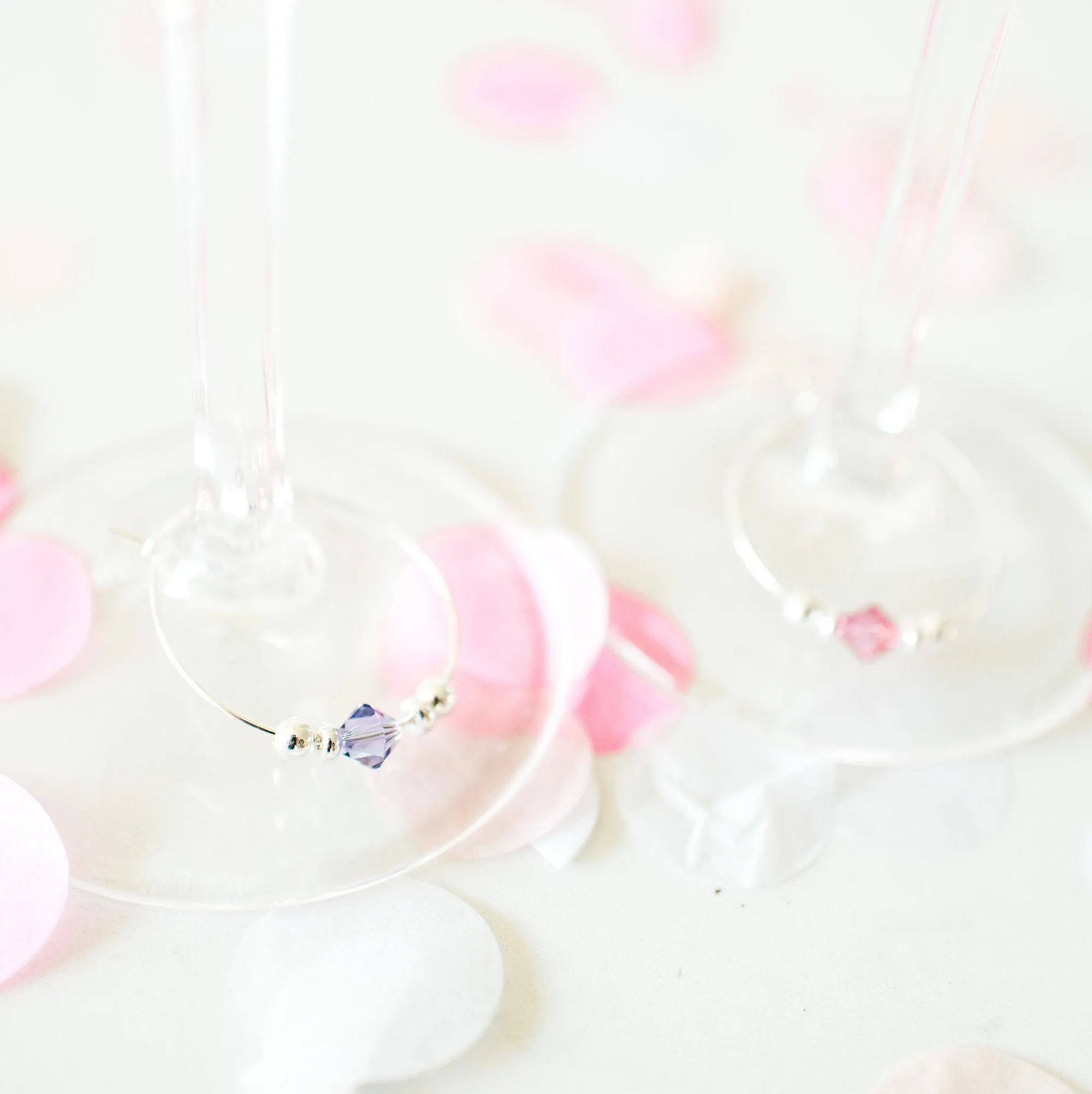 Beach Party Favors, Swarovski Wine Charms