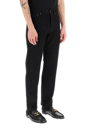 black untitled studs jeans