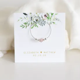 Blush Engagement Party Favors, Swarovski Crystal Wine Charms