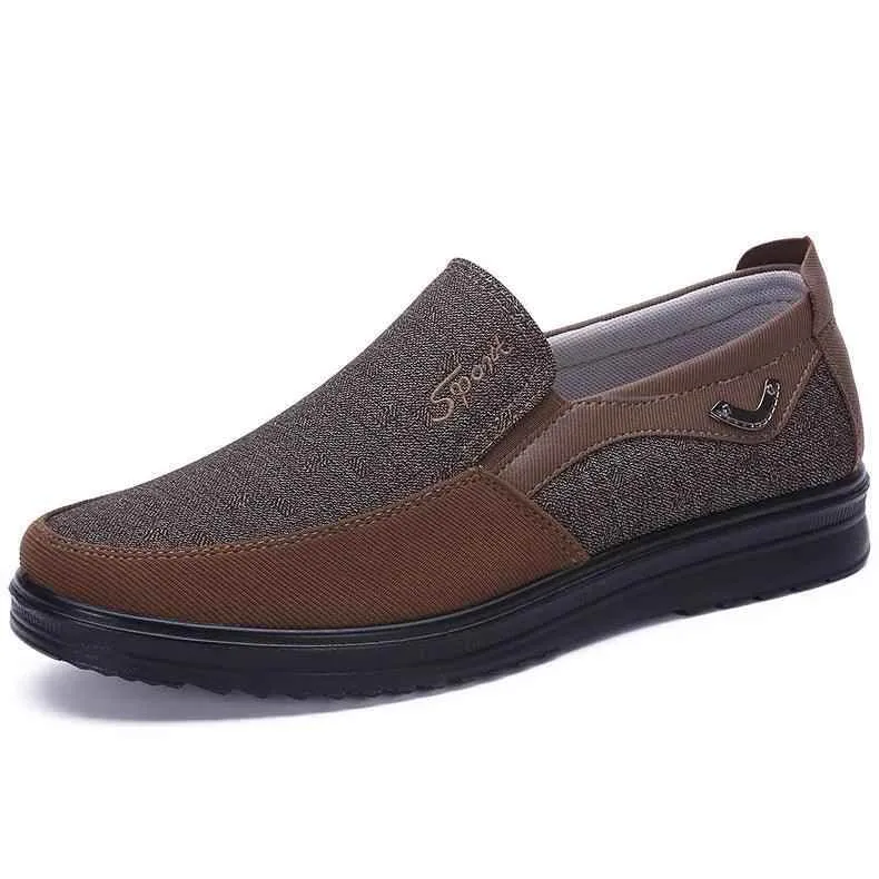 Breathable Fashion Soft Loafers Canvas Men's Casual Shoes #XS8605