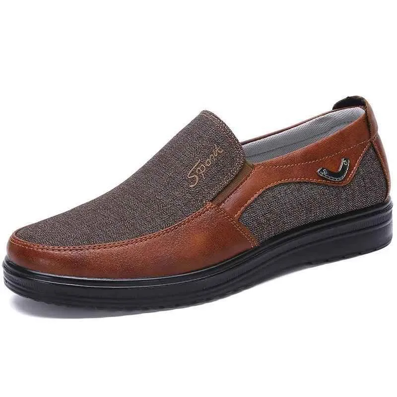 Breathable Fashion Soft Loafers Canvas Men's Casual Shoes #XS8605
