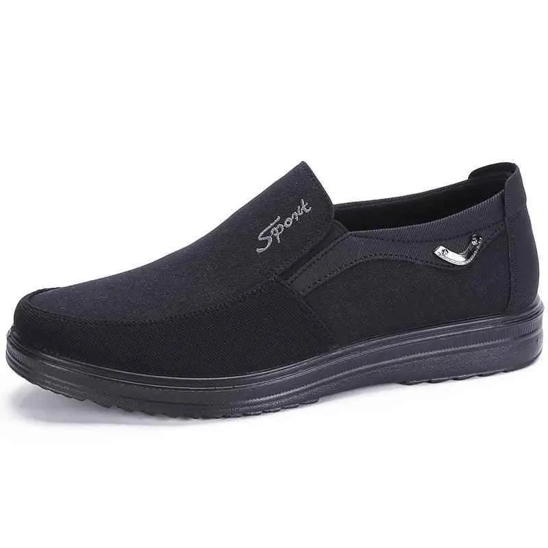Breathable Fashion Soft Loafers Canvas Men's Casual Shoes #XS8605