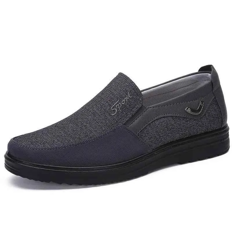 Breathable Fashion Soft Loafers Canvas Men's Casual Shoes #XS8605