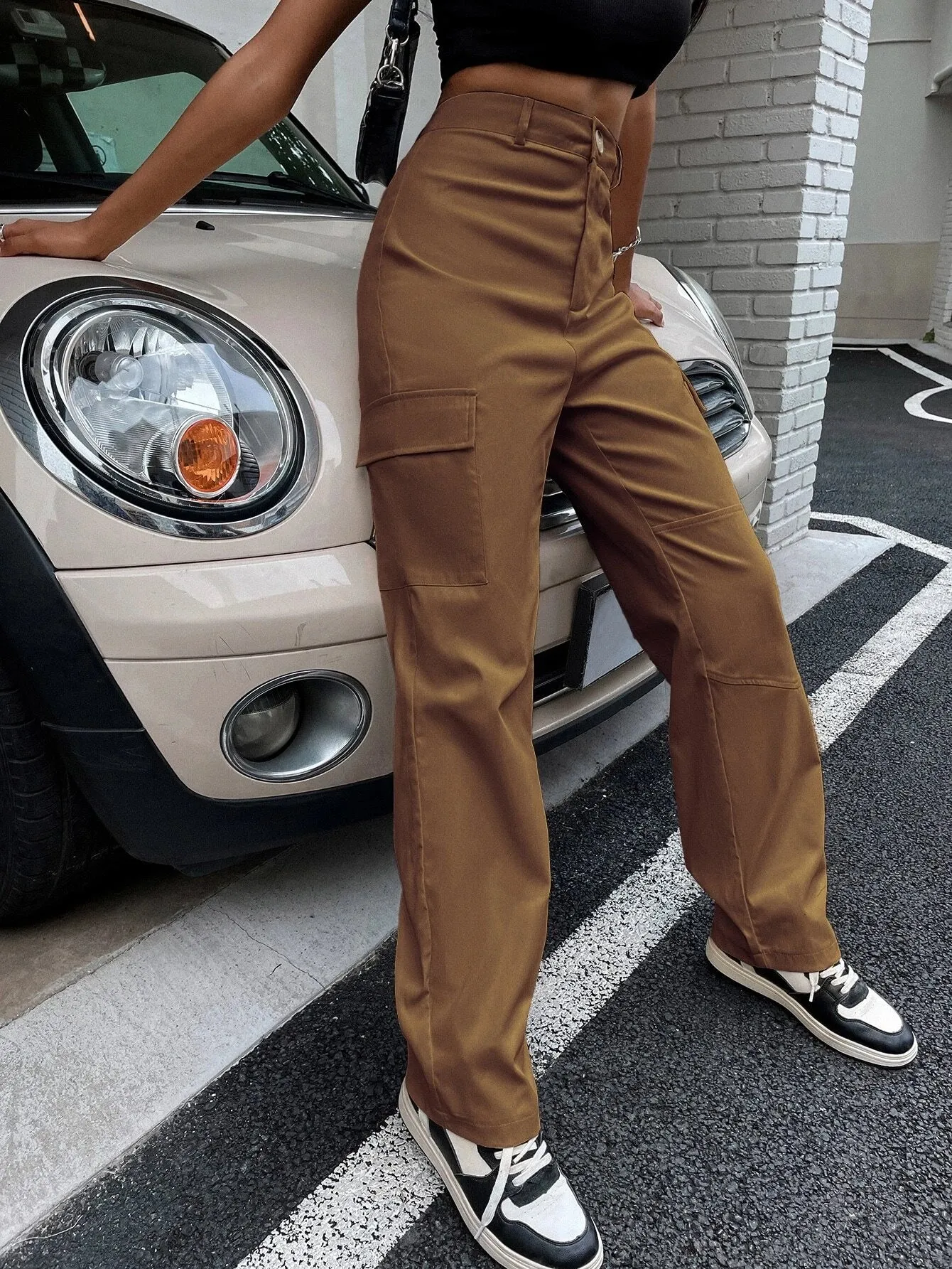 Buttoned Zipper Fly Pants