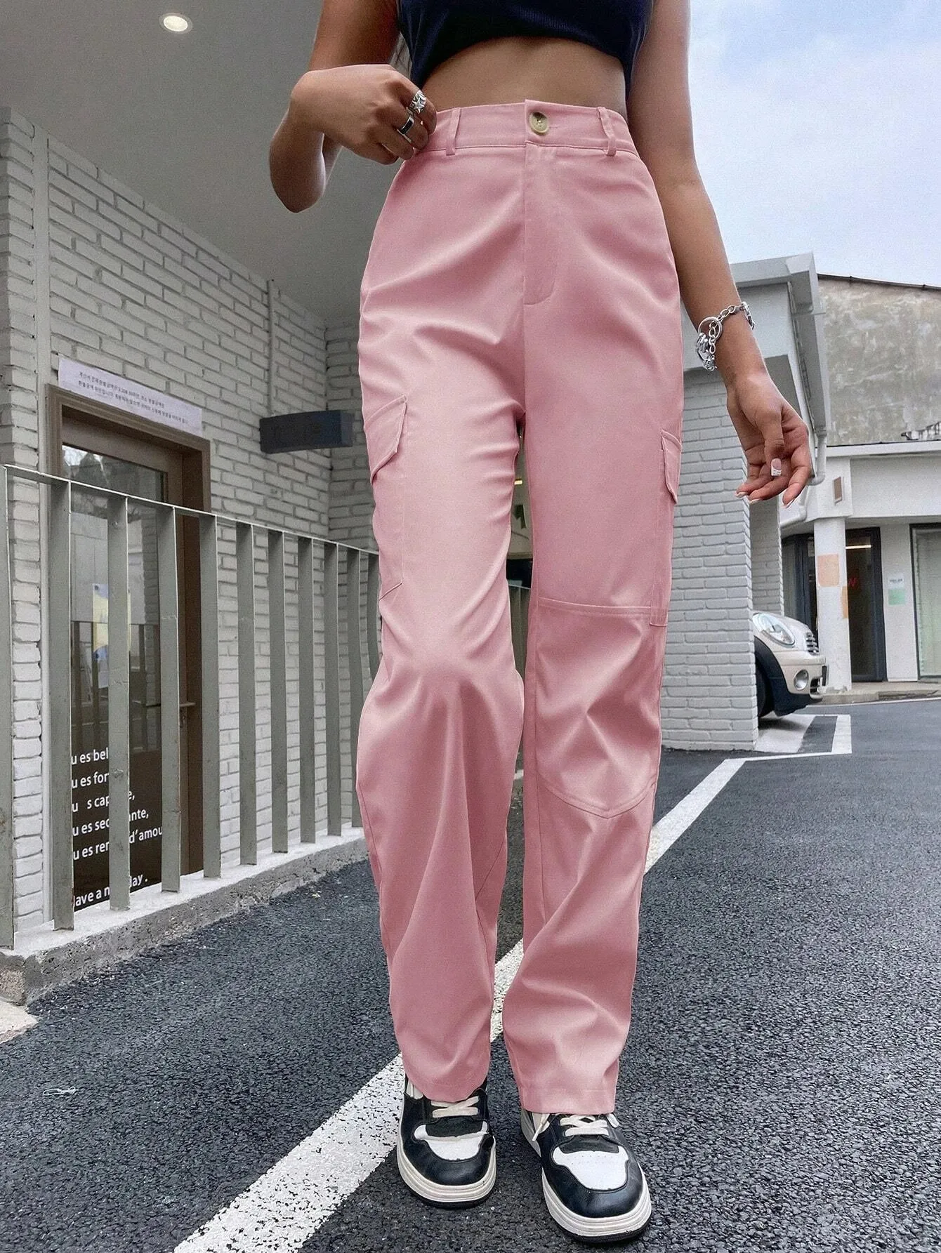 Buttoned Zipper Fly Pants