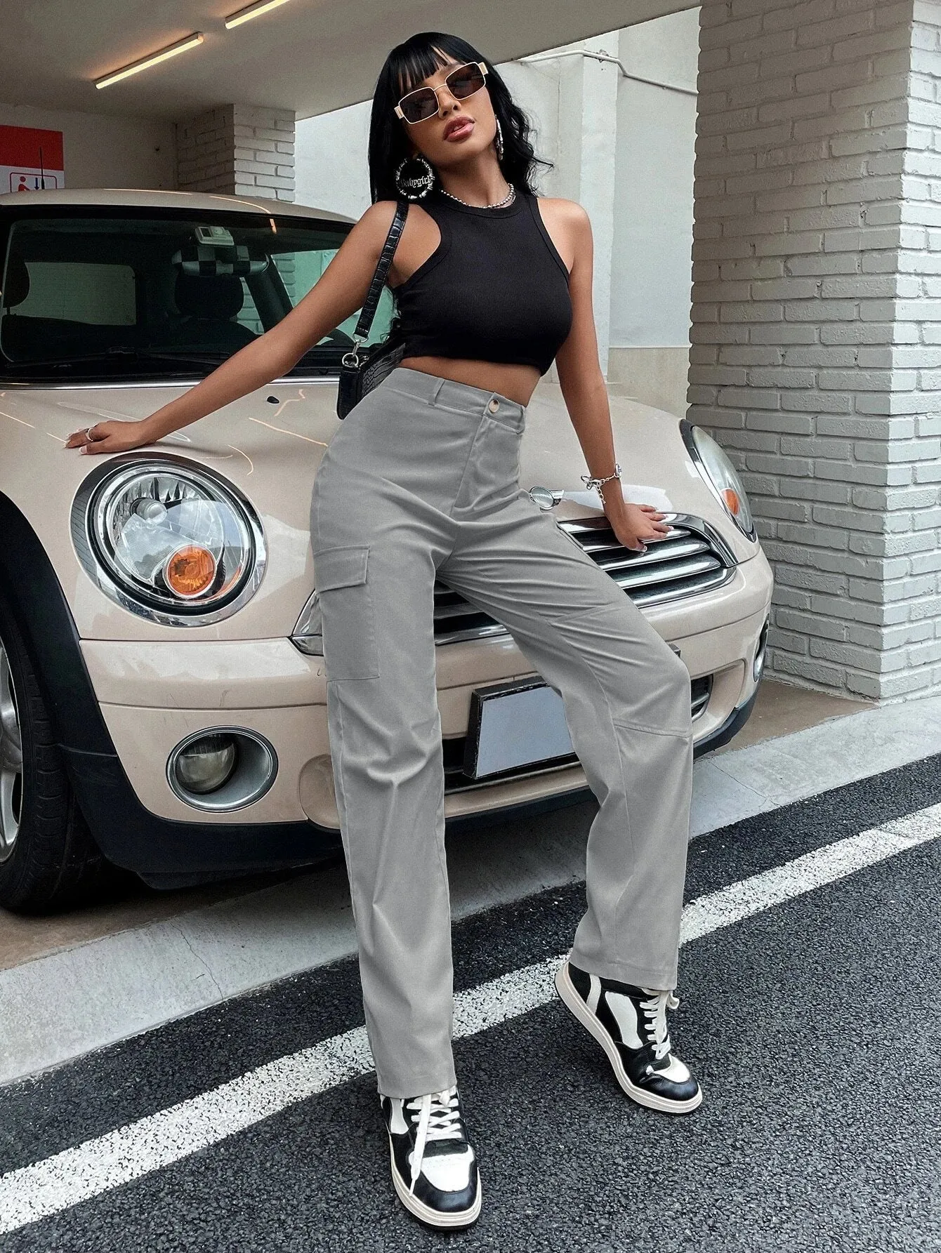 Buttoned Zipper Fly Pants