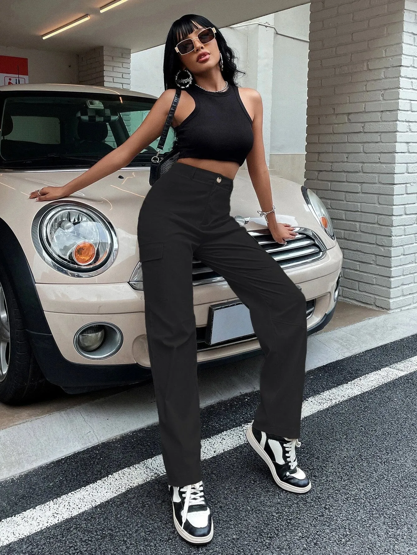 Buttoned Zipper Fly Pants
