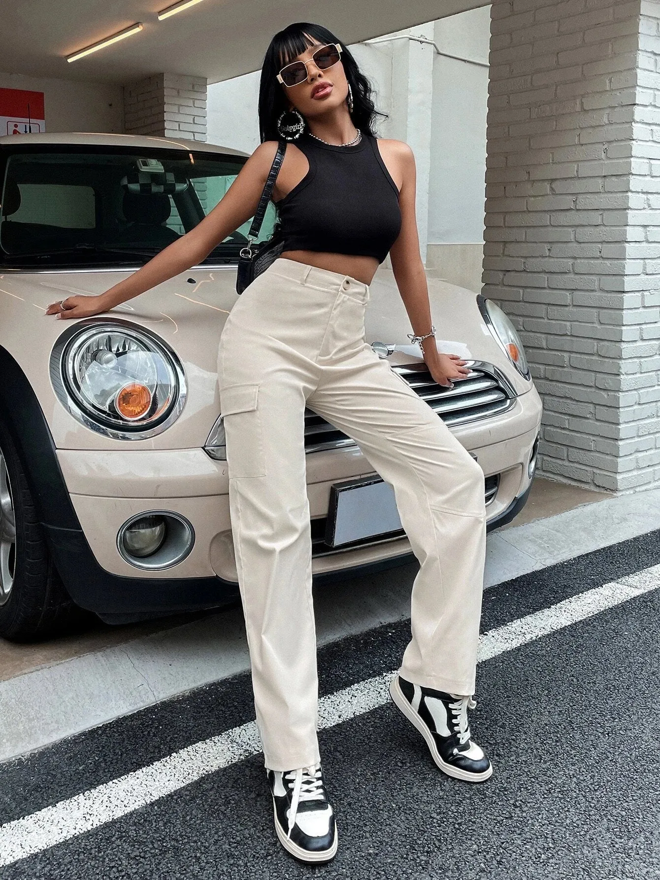 Buttoned Zipper Fly Pants
