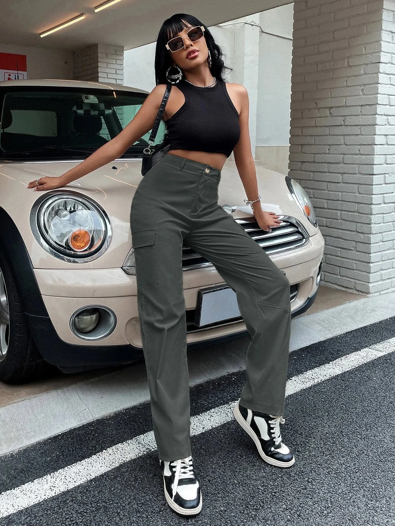 Buttoned Zipper Fly Pants