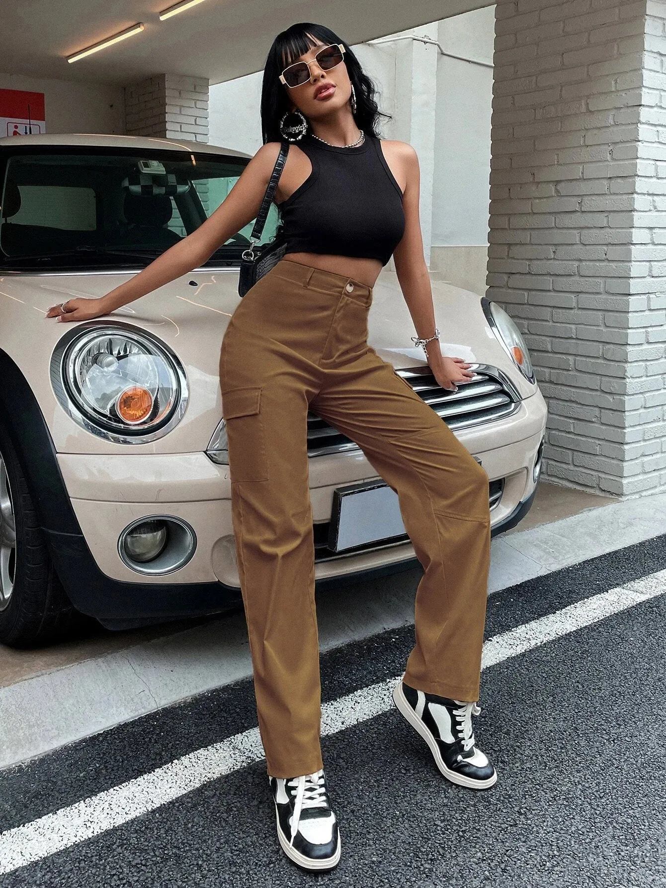 Buttoned Zipper Fly Pants