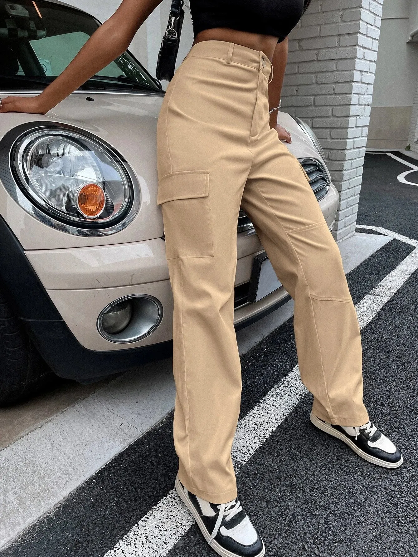 Buttoned Zipper Fly Pants