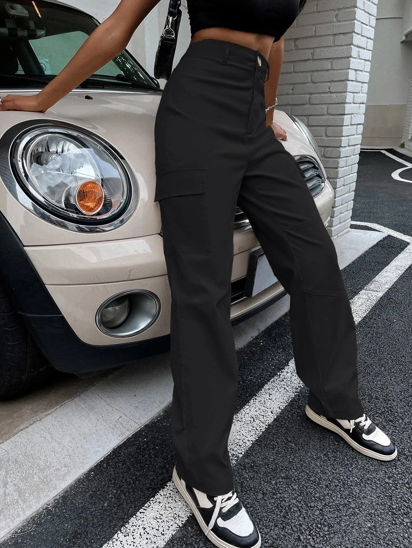 Buttoned Zipper Fly Pants