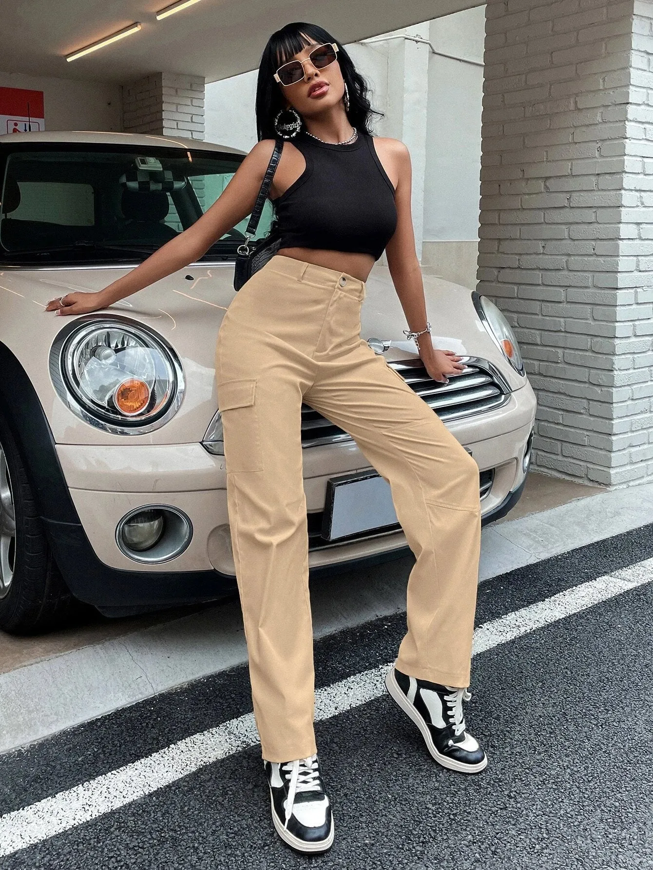Buttoned Zipper Fly Pants