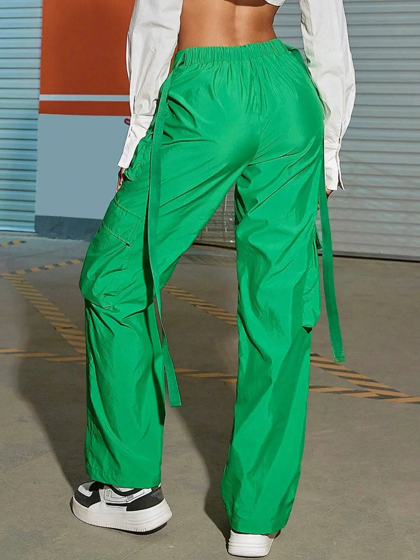 Camo Printed Flap Cargo Pants