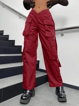 Camo Printed Flap Cargo Pants