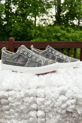 Camo Slip-On Canvas Shoes