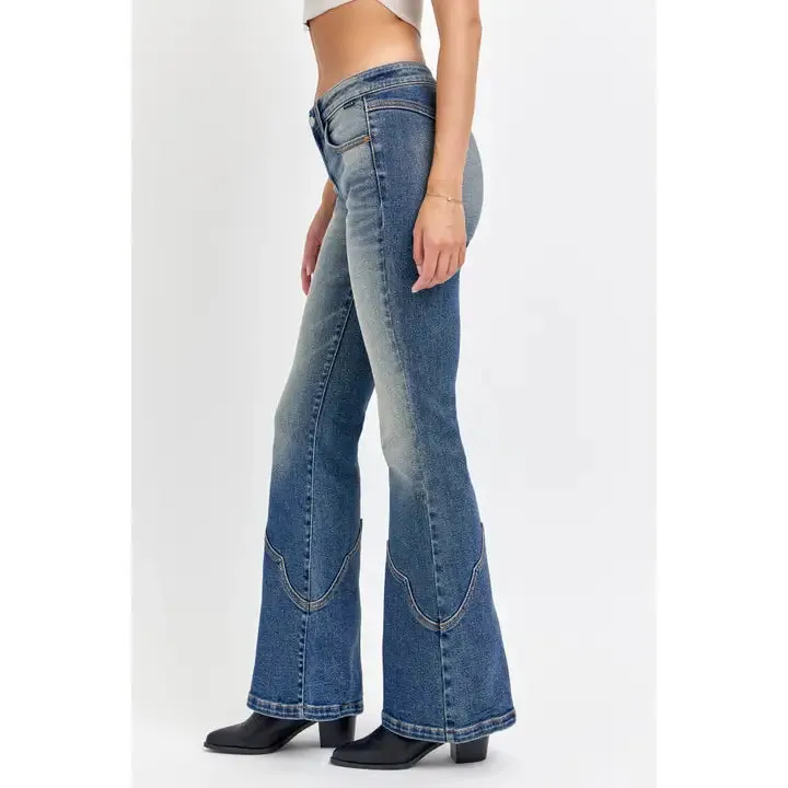 Cello Mid Rise Western Super Flare Tinted