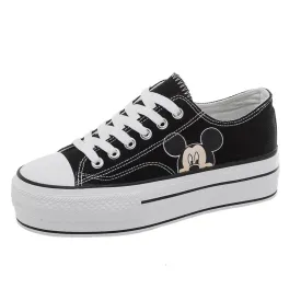 Children's New Breathable Cartoon Frozen Princess Girl Non-slip Soft-soled Casual Shoes Sports Shoes Student Canvas Shoes