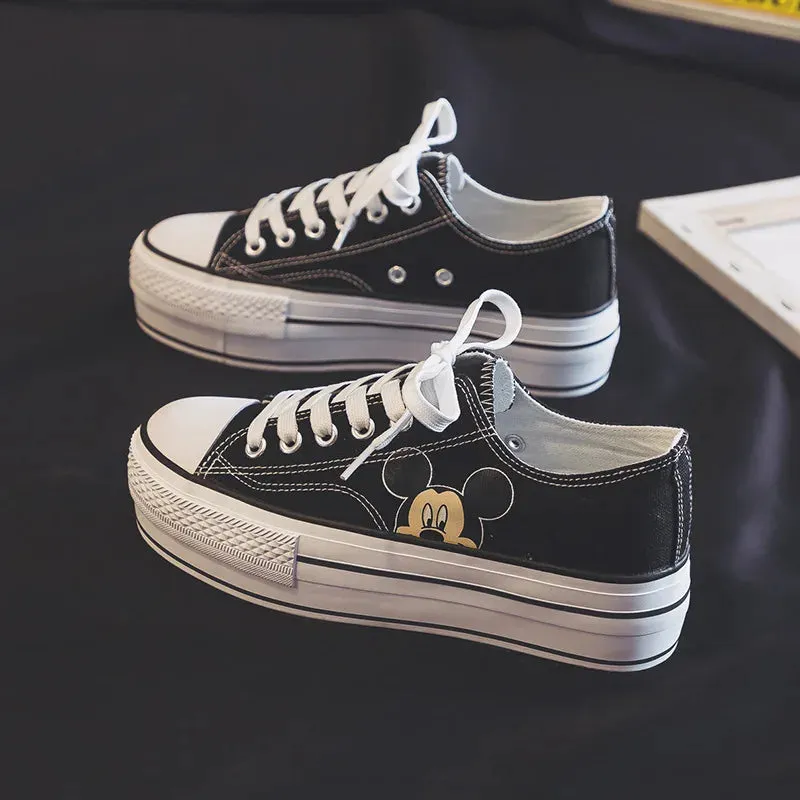 Children's New Breathable Cartoon Frozen Princess Girl Non-slip Soft-soled Casual Shoes Sports Shoes Student Canvas Shoes