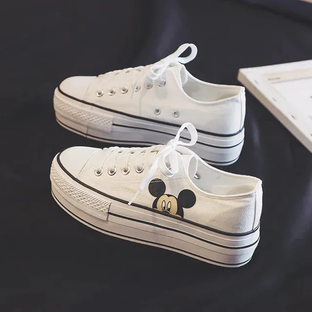 Children's New Breathable Cartoon Frozen Princess Girl Non-slip Soft-soled Casual Shoes Sports Shoes Student Canvas Shoes
