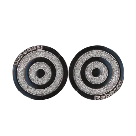 Circle Glam Swarovski Crystal Earrings