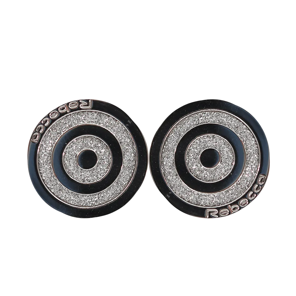 Circle Glam Swarovski Crystal Earrings