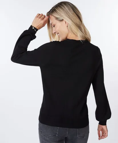 Classic Black V-Cardi