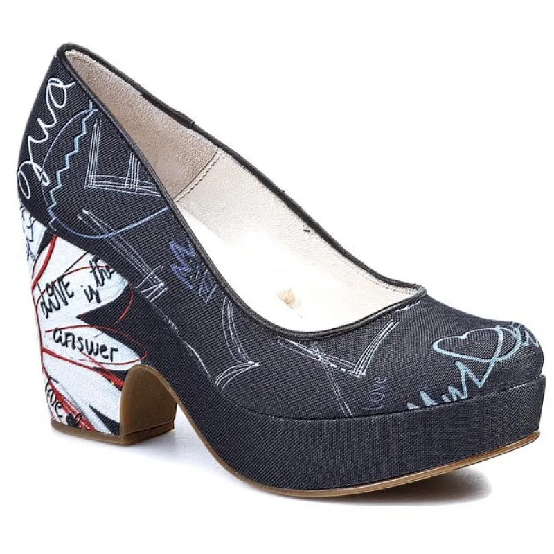 Desigual Women's Pump Bloque Alto Court Shoes