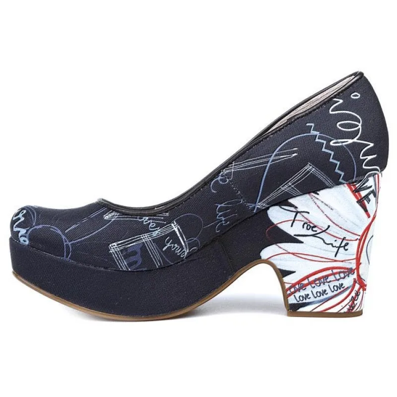 Desigual Women's Pump Bloque Alto Court Shoes