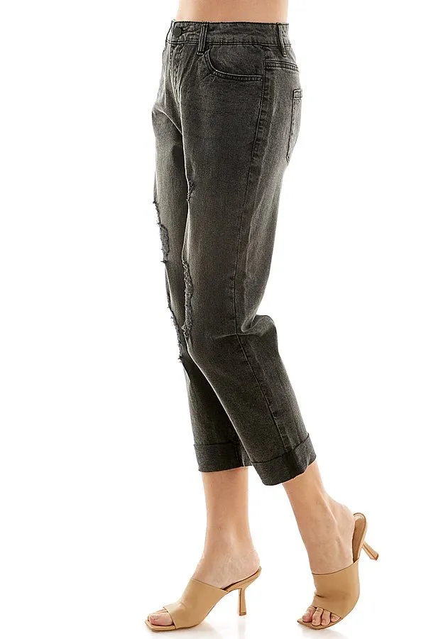 DESTROYED  BOYFRIEND JEANS