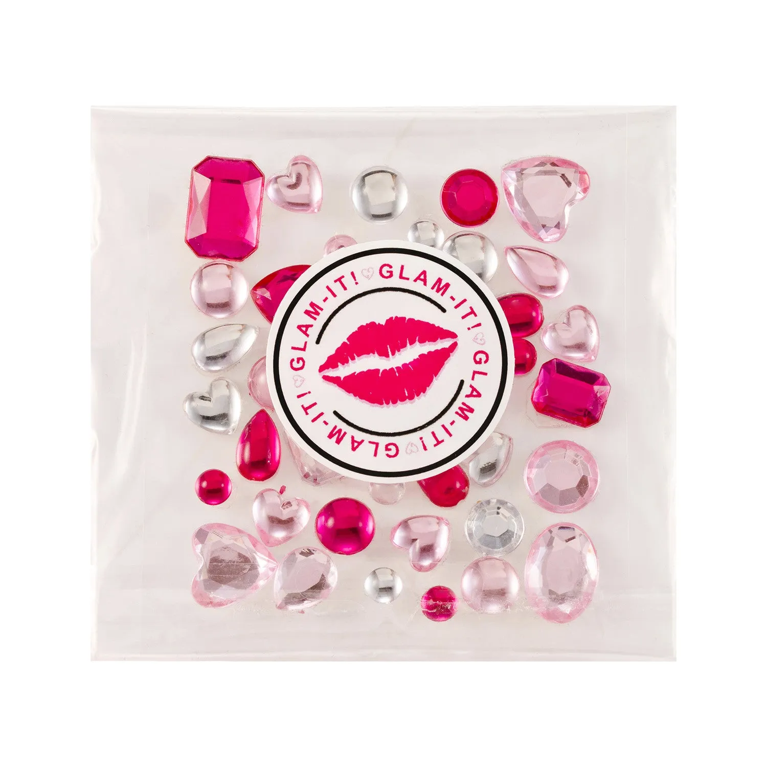 DIY Stick On Mixed Crystals – PINK