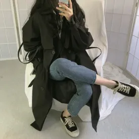Double-breasted Chic Women Trench Coat