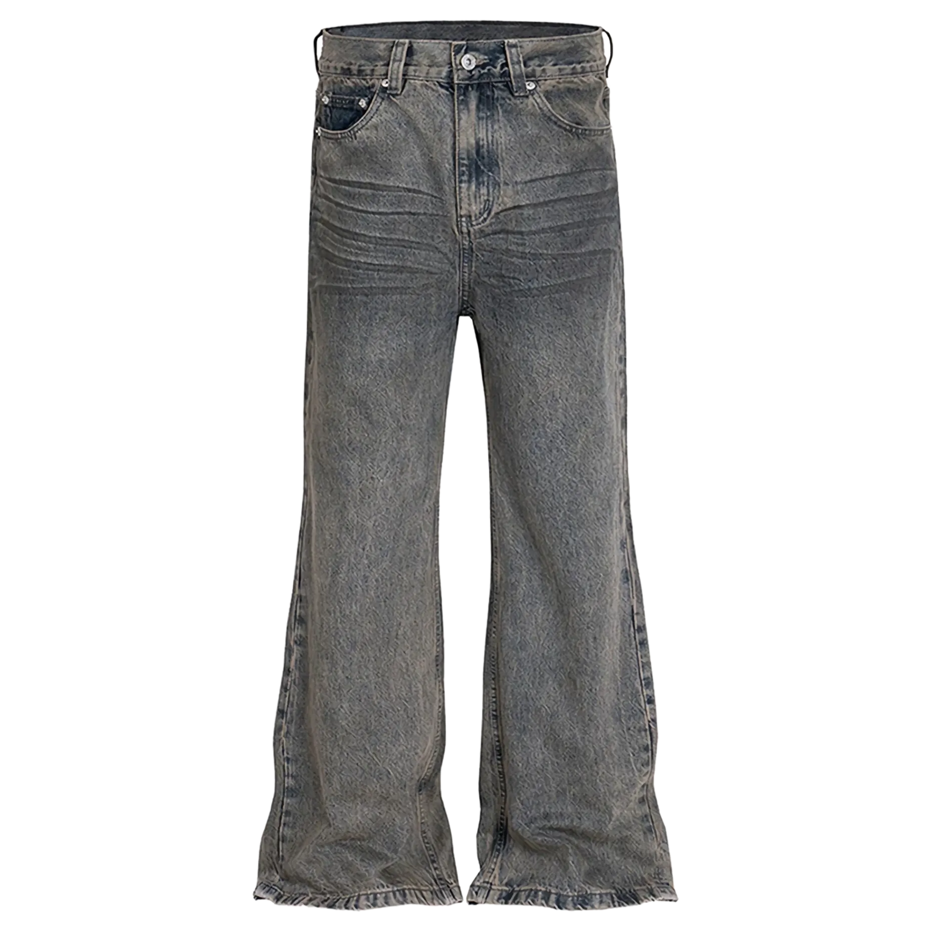'Elegance' Stonewashed Flare Leg Denim Jeans