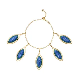 Evil Eye Bracelet, Aquamarine