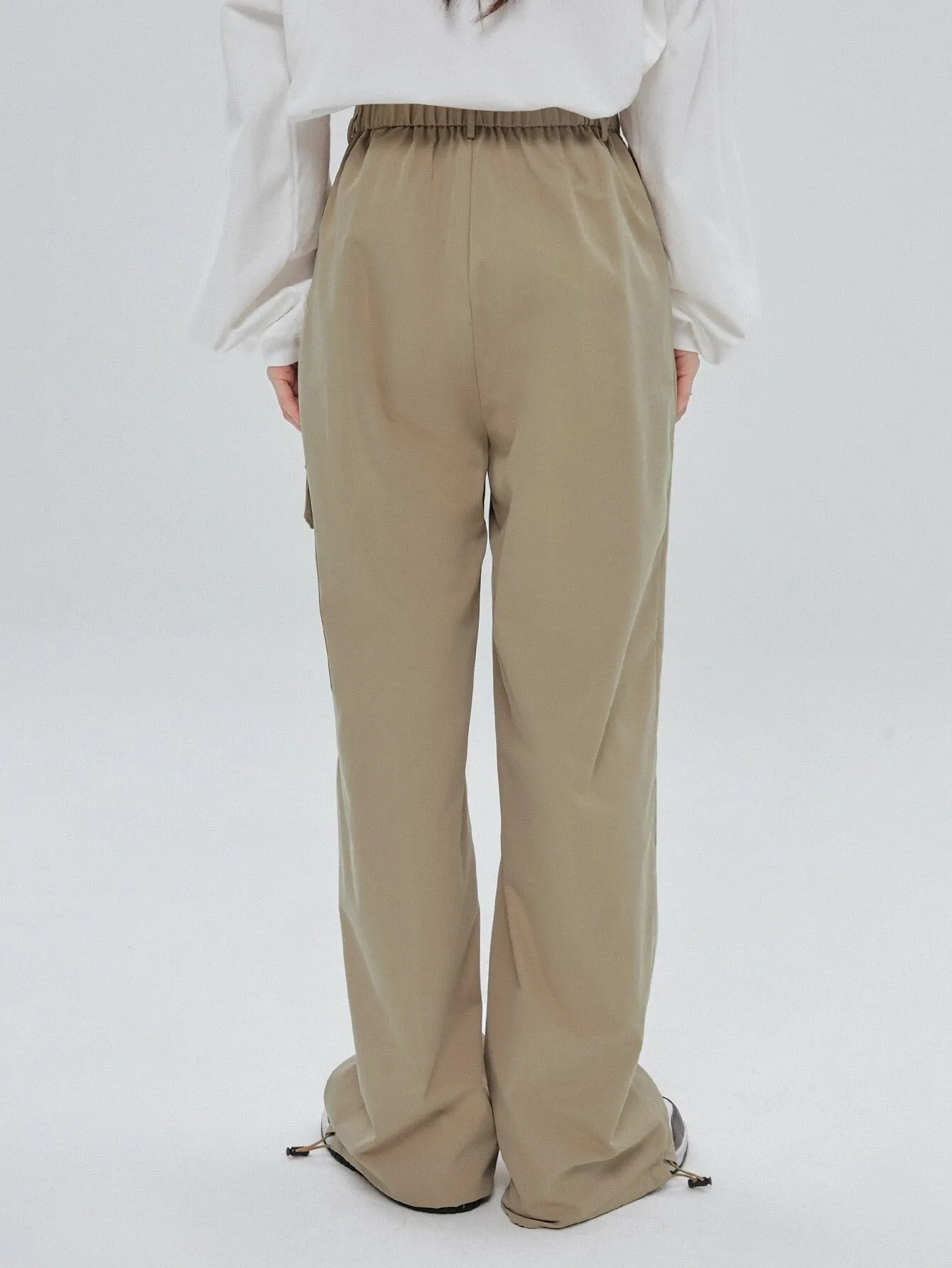 Flap Pocket Drawstring Cargo Pant