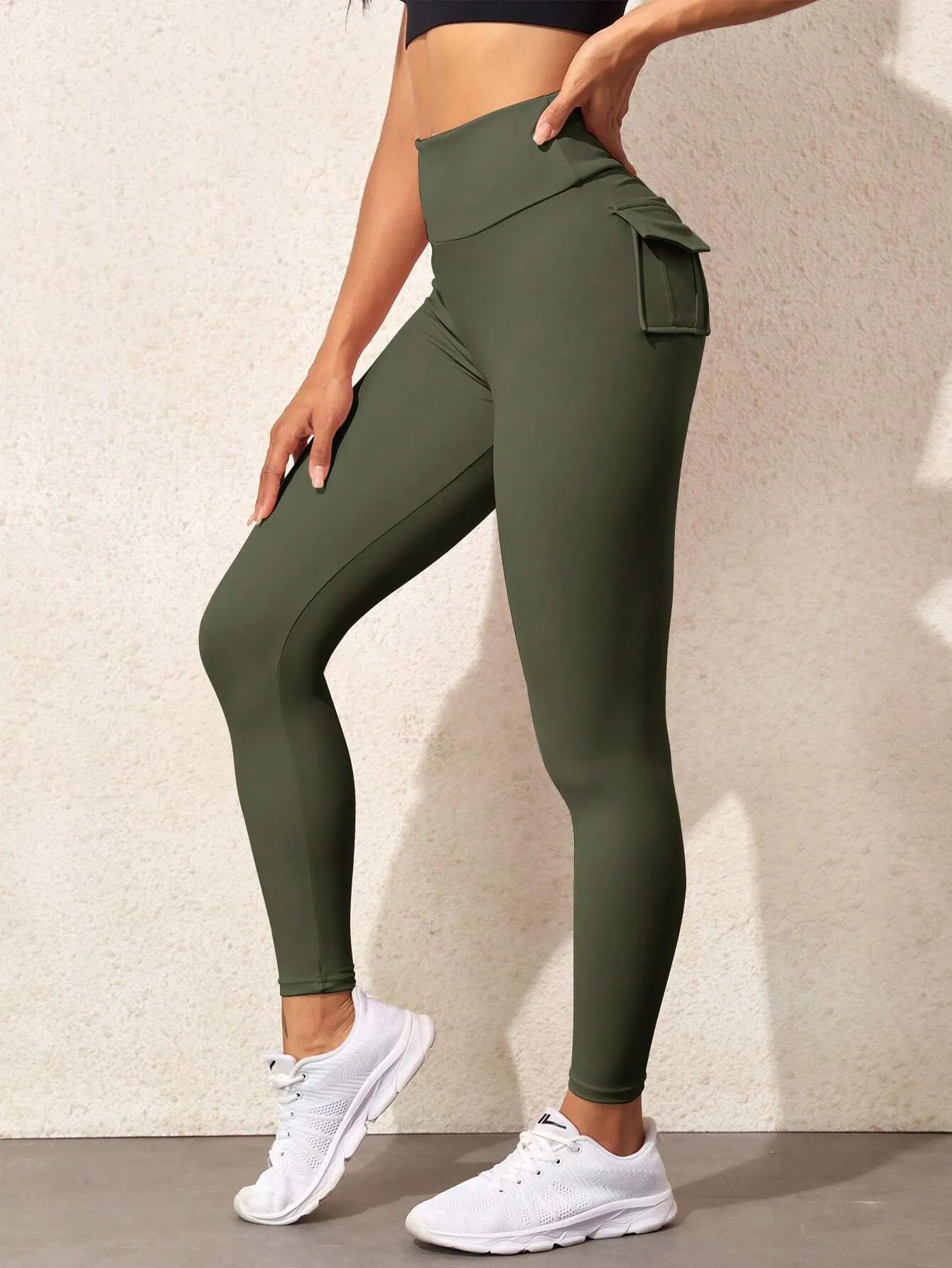 Flap Pocket Patched Cargo Pants