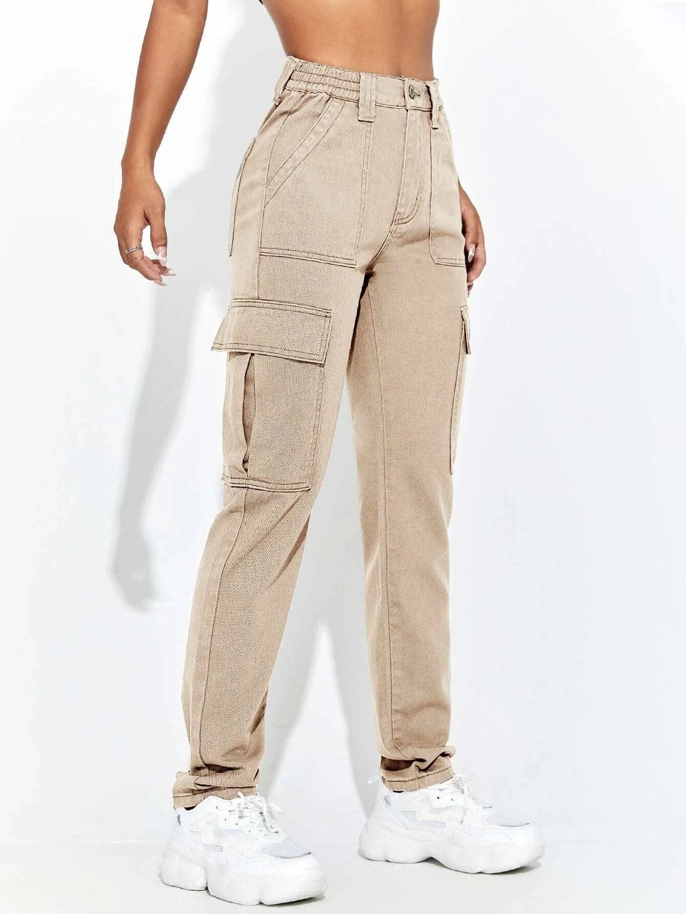 Flap Pocket Regular Fit Cargo Jean