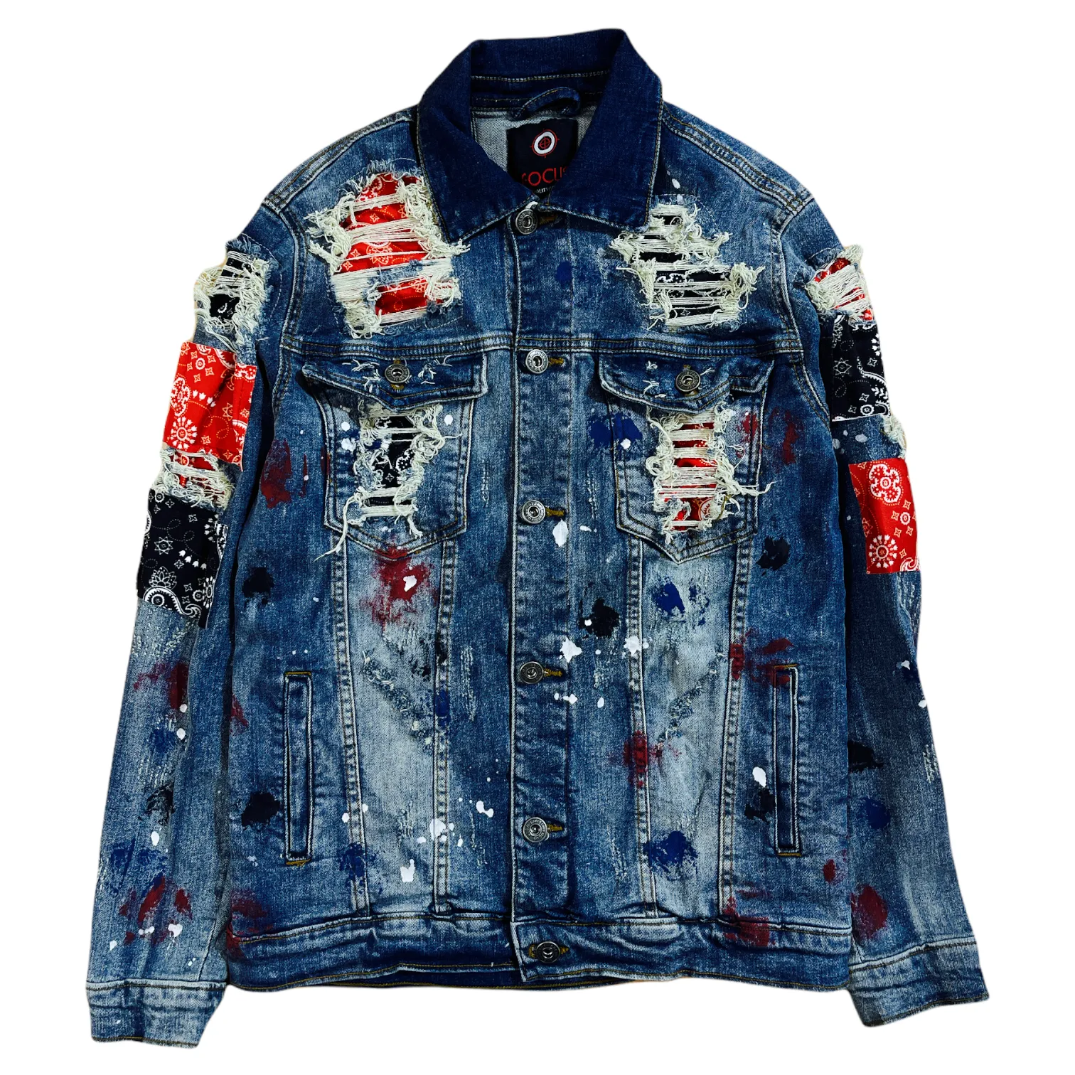 Focus 'Paisley' Denim Jacket (Vintage) 3341-J