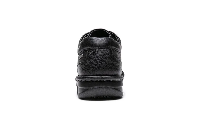 G-Comfort Mens Black Deer Skin Leather Shoes Laced Water Repellent P-3706S