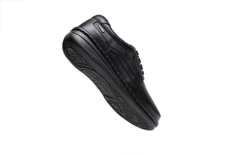 G-Comfort Mens Black Deer Skin Leather Shoes Laced Water Repellent P-3706S