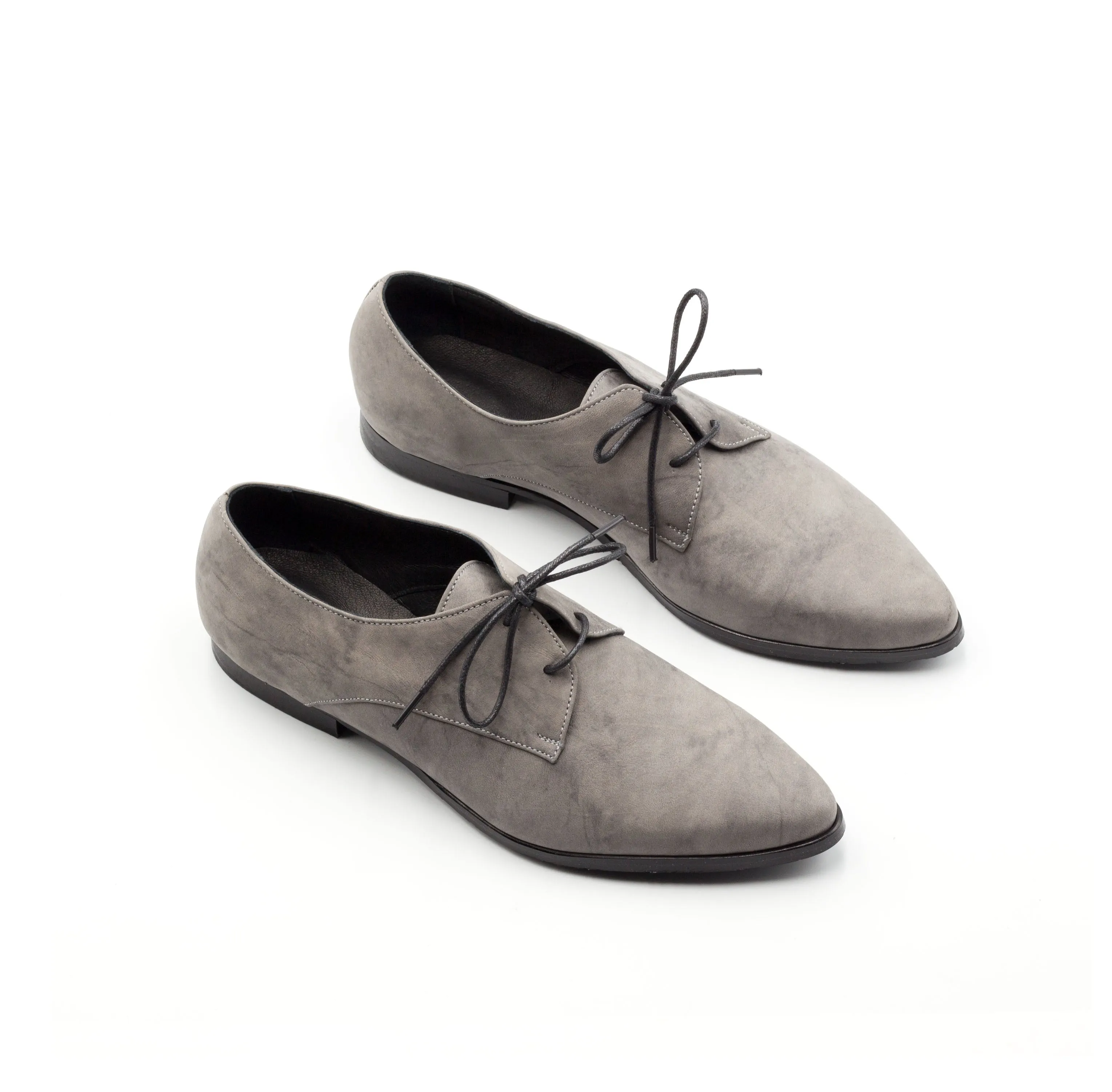 Gray Oxford Shoes