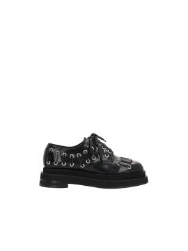 Heart Toe Leather Derby Shoes