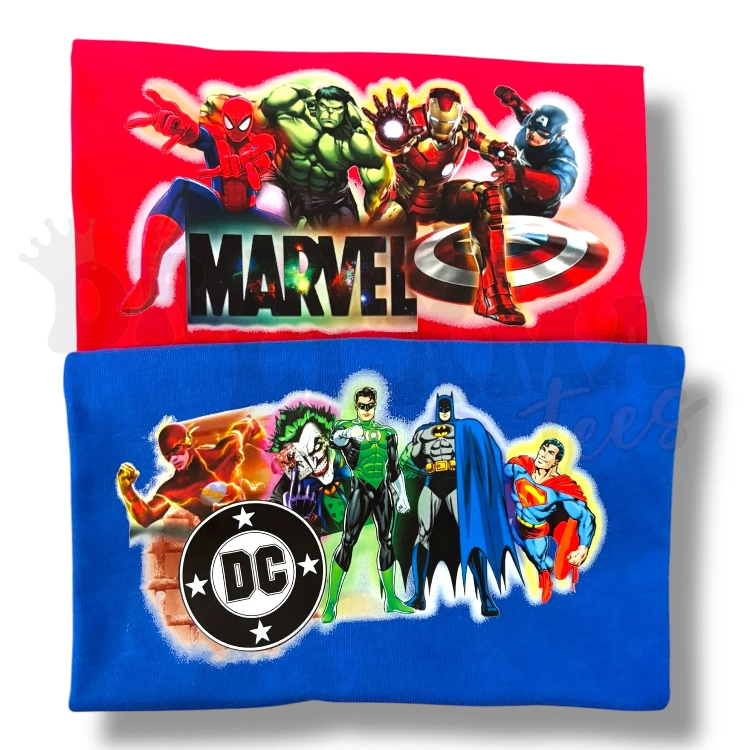 Hero Tees: Pre-Order (Put DCor M in Notes!)