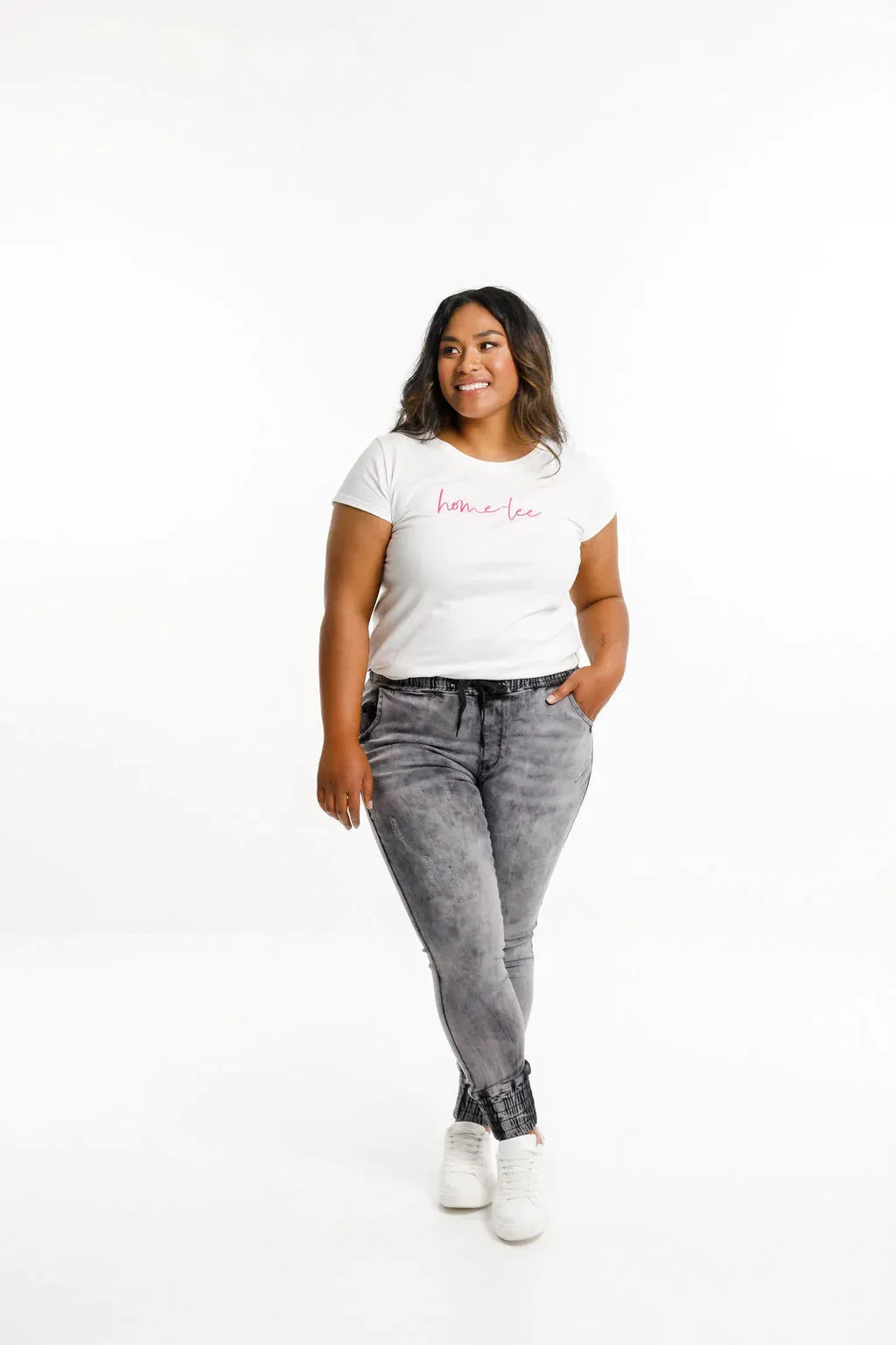 Home Lee Weekender Jeans Grey Wash