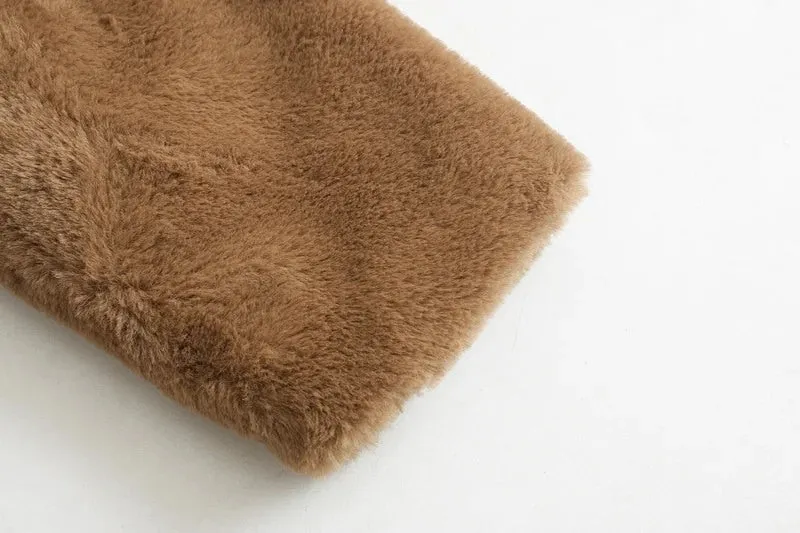 HOODED TEDDY COAT
