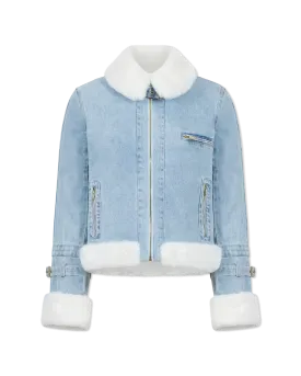 Jude Denim Faux Fur Combo Jacket